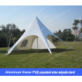 Aluminum Frame PVC Coated Star Shade Camping Tent (diameter 12m)